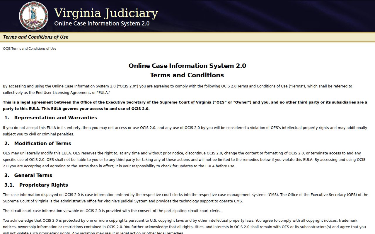 Washington County criminal court records OCIS 2.0 search