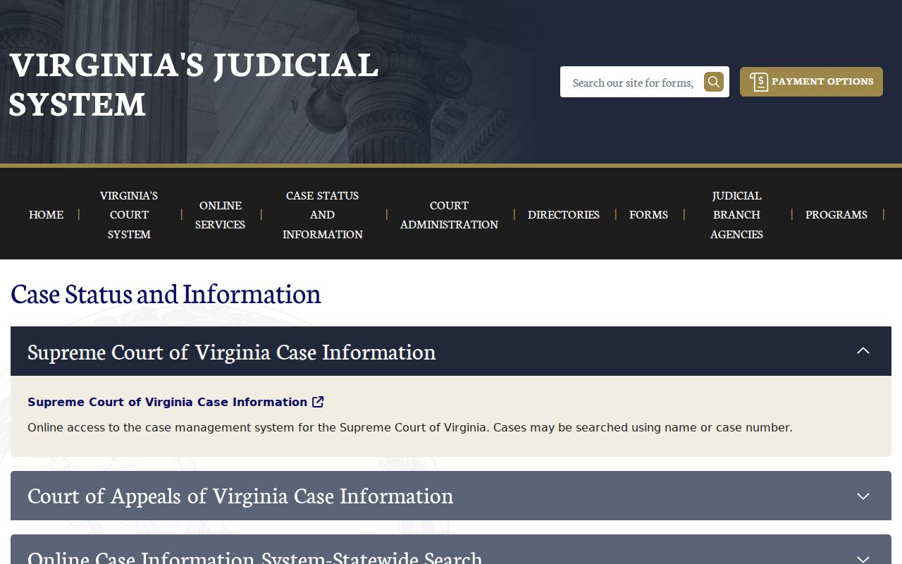 Washington County criminal court cases Virginia portal index