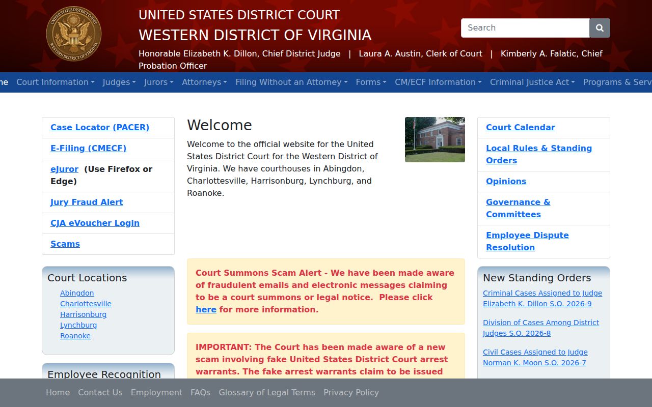 Washington County criminal court cases federal court source